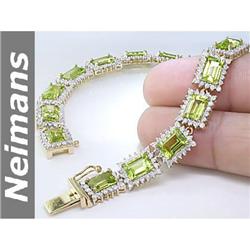 Certified 18.50 ct Star Sapphire & Diamond Bracelet 14k