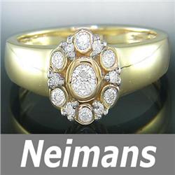 Certified Gem 4.25 ct Aquamarine & VS Diamond Ring 14kt