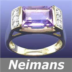 Antique Certified 1.00 ct Emerald & VS Diamond Ring 14k