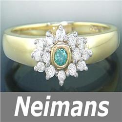 Certified Gem 1.25 ct Spinel & Sapphire Ring 14kt Gold