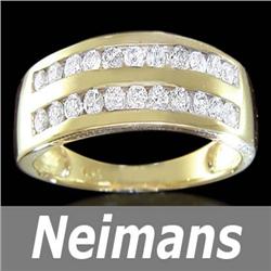 1.50ct Certified Sapphire & VS Diamond Ring 14k