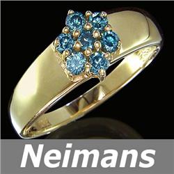 Antique Certified 3.25 ct Sapphire & Diamond Ring 14kt