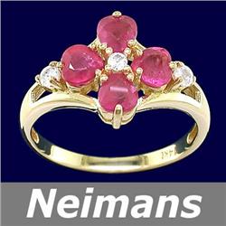 Vintage 8.75 ct Certified Emerald & VS Diamond Ring 14k