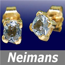 Antique 1.75ct Certified Blue & White Sapphire Ring 14k