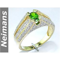 Gem Certified 2.00 ct Amethyst & Diamond Ring 14kt Gold