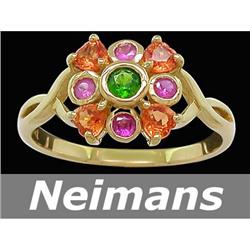 Finest 1.50 ct Certified Ruby & VS Diamond Ring 14kt