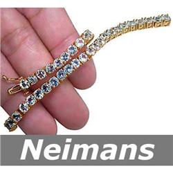 Antique 2.25 ct Sapphire & Diamond Pendant 14kt Gold