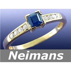 Gem Certified 3.75 ct Citrine & Diamond Ring 14kt Gold