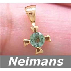 Vintage 3.75 ct Gem Aquamarine & Diamond Ring 14kt Gold