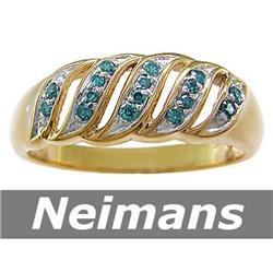 Vintage Certified 1.00 ct Tanzanite & Diamond Ring 14kt