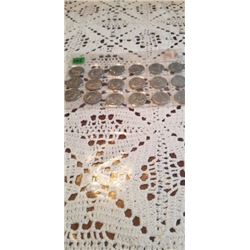 18 1999 25 cent pieces plus 1 unc. Penny