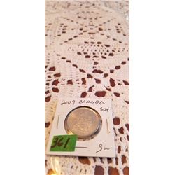 2009  50 CENT  BRILLANT UNC.