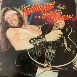 Signed Ted Nugent The Best of Ted Nugent Great Gonzos Album Cover