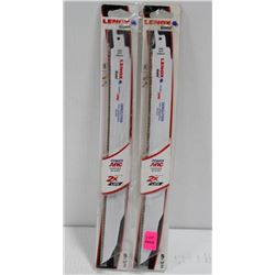 2PK OF 5PC LENOX GOLD POWER ARC DEMOLITION 6 TPI