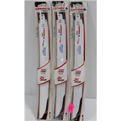 3PK OF 5PC LENOX GOLD POWER ARC DEMOLITION 6 TPI