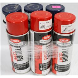 6 CANS OF COLORWORKS MAINTENTANCE CHOICE ENAMEL