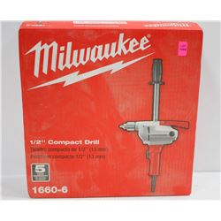 MILWAUKEE 1/2" COMPACT ELECTRIC  DRILL MOD# 1660-6