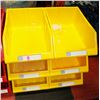 Image 1 : NEW 6PC 12" KLETON HIGH STACK STORAGE BINS; YELLOW