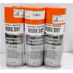 6 CANS OF WORKDAY GENERAL PURPOSE ALKYDE