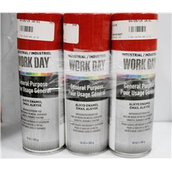 6 CANS OF WORKDAY GENERAL PURPOSE ALKYDE