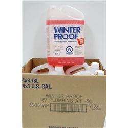 4 JUGS OF 3.78 LTR WINTERPROOF WATER SYSTEM