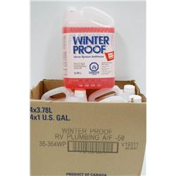 4 JUGS OF 3.78 LTR WINTERPROOF WATER SYSTEM