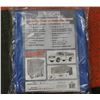 Image 1 : KLETON 10' X 20' STANDARD BLUE POLYETHYLENE TARP
