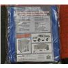 Image 1 : KLETON 10' X 20' STANDARD BLUE POLYETHYLENE TARP