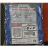 Image 1 : KLETON 10' X 20' STANDARD BLUE POLYETHYLENE TARP