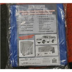 KLETON 10' X 20' STANDARD BLUE POLYETHYLENE TARP