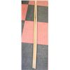 Image 1 : LOT OF 3 ASSORTED 6FT WOODEN CLEANING TOOL HANDLES