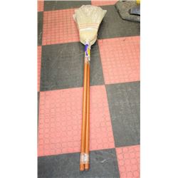 LOT OF 2  HUSKY HEAVY DUTY CORN BROOMS