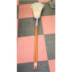 LOT OF 2  HUSKY HEAVY DUTY CORN BROOMS