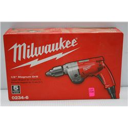 MILWAUKEE 1/2" ELECTRIC MAGNUMM DRILL MOD#  0234-6