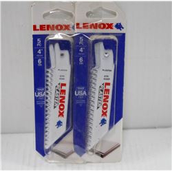 LOT OF 2 LENOX  5PC 4" 6TPI PLASTER REPLACEMENT