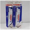 Image 1 : LOT OF 2 LENOX  5PC 4" 6TPI PLASTER REPLACEMENT