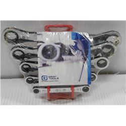 GRAY TOOLS 5PC SAE RATCHETING BOX WRENCH SET
