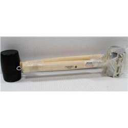 2PK OF NEW AURORA 16OZ RUBBER MALLETS