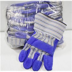 10PK OF WELDERS BLUESHIELD GLOVES ONE SIZE