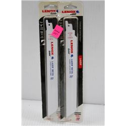 2PK OF 5PC LENOX GOLD  9", 10 TPI BI- METAL CURVED