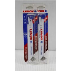 2PK OF LENOX 5PC  6", 24 TPI THIN METAL