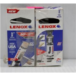 2PK OF LENOX 5/8" 16MM HOLE SAWS W/ SPEED SLOT
