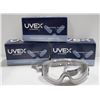 Image 1 : 3 PAIRS OF NEW UVEX HIGH IMPACT CLEAR LENS SAFETY