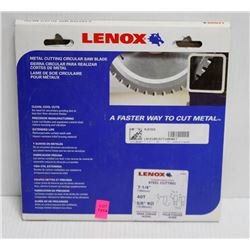 LENOX 7-1/4" METAL CUTTING SAW BLADE, TITANIUM