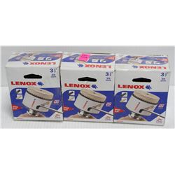 LOT OF 2 LENOX 3-1/2" HOLE SAWS