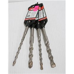 GROUP OF 4 METABO XONCRETE DRILL BITS,