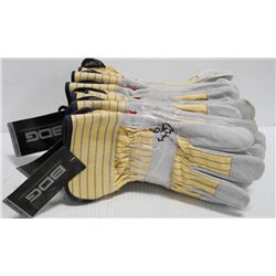 BUNDLE OF 9 LEATHER WORK GLOVES