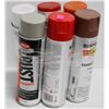 Image 1 : LOT OF 6 CANS RUSTOLEUM ENAMEL SPRAY PAINT