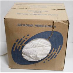 10LB BOX OF WHITE TERRY RAGS