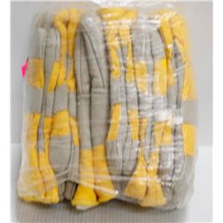 6 PAIRS OF LEATHER INSULATED WINTER WORK GLOVES